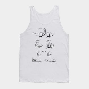 Opera Glasses Vintage Patent Hand Drawing Tank Top